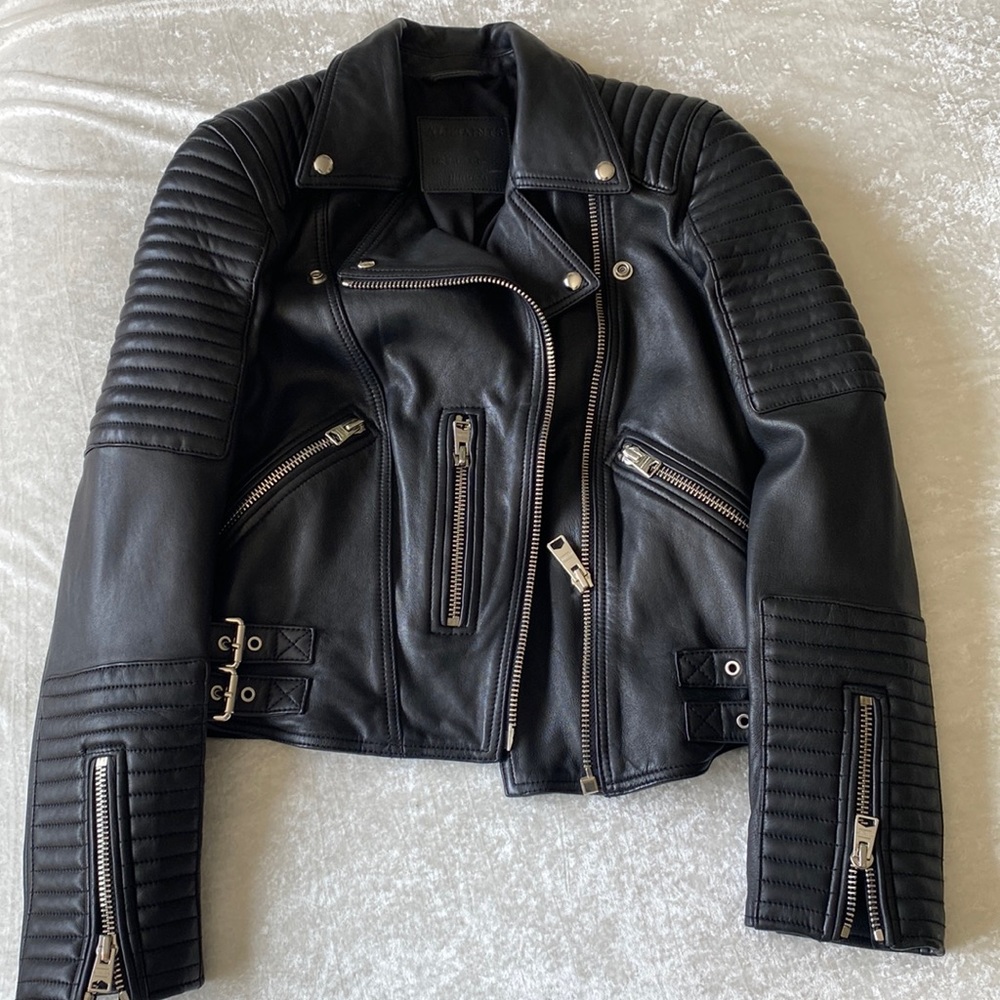 All Saints biker leather jacket